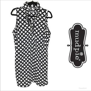 ☀️Mudpie Black/White geometric dress~Size M(8-10)
